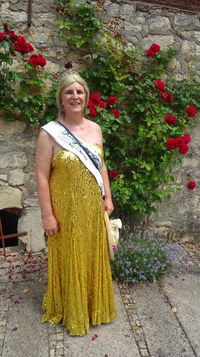 Charlene beim Rosenfest in Dornburg